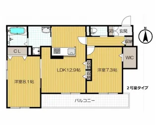 シルフィードうめきた【3階】の間取り