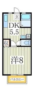 第二山新ハイツ【2階】の間取り