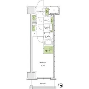 ザ パークハビオ塚本【13階】の間取り