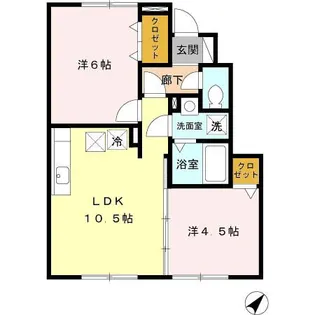 グリューンブルク【1階】の間取り