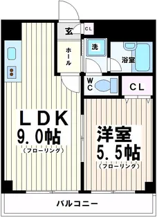 ピアサン烏山【4階】の間取り
