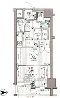 日神デュオステージ池袋【15階】の間取り