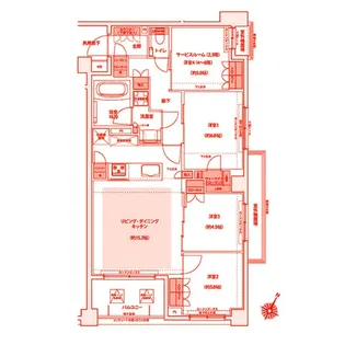 KDXレジデンス横濱紅葉坂【3階】の間取り