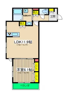 UNIT-S(ユニットエス)【3階】の間取り