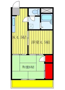 コーポハルヤマ【1階】の間取り