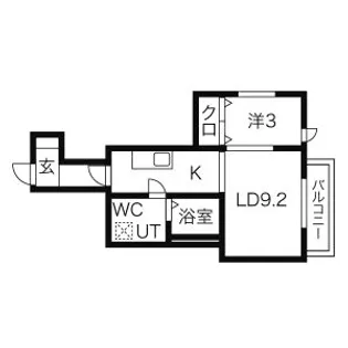 メリディアン国見2丁目【3階】の間取り
