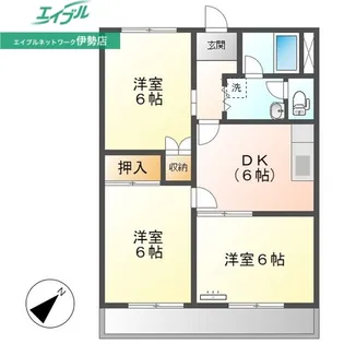 レジデンスモトマチ【2階】の間取り
