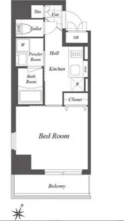 グランデュオ二子多摩川【6階】の間取り