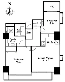 品川プリンス・レジデンス【2階】の間取り