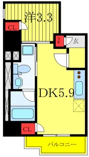 レジディア板橋本町プレイス【3階】の間取り
