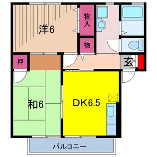 セントパークハイツ【2階】の間取り