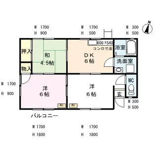 キャンファー’93【1階】の間取り