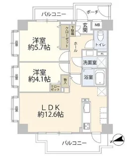 イルサント阿佐ヶ谷【3階】の間取り
