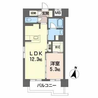 シャーメゾンステージ 広瀬通【4階】の間取り