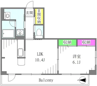 ボナールUSUKURA【1階】の間取り
