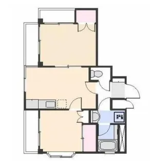 パティオ桔梗【1階】の間取り