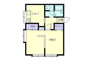 ハイツサンフラワー【1階】の間取り