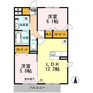 charite【2階】の間取り