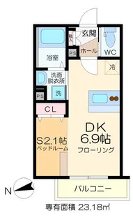 シェルト ヴィアーレ【1階】の間取り