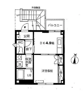 白山工藤メゾン【1階】の間取り