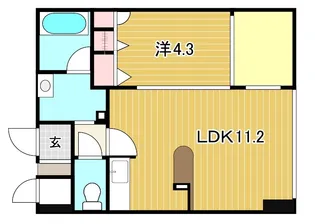 JEUNESSE翠町【2階】の間取り
