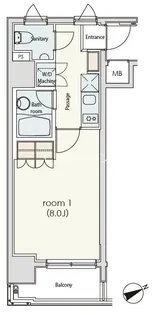 カスタリア日本橋【12階】の間取り