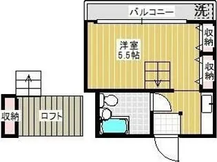 プラムヒルハイツ【1階】の間取り