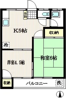 カーサ三岡【2階】の間取り
