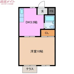 ときわのガーデンハイツC棟【1階】の間取り