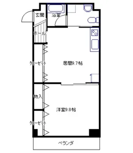 ハートフルピア速玉 壱番館【5階】の間取り