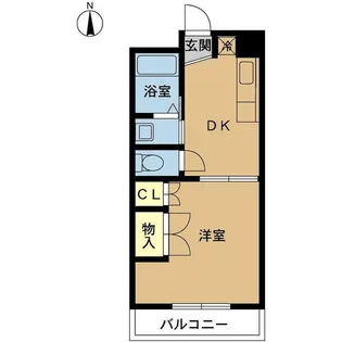 コーポ鈴蘭【1階】の間取り