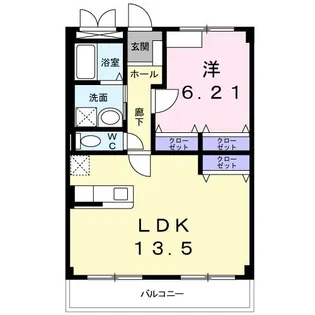 カーサ・エレガンテ【3階】の間取り