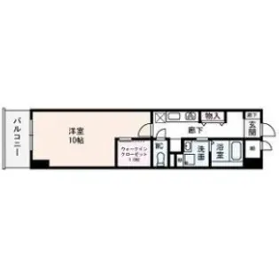 天満リバーサイドプラザ【2階】の間取り