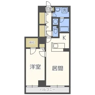 ビッグパレス南5条【4階】の間取り
