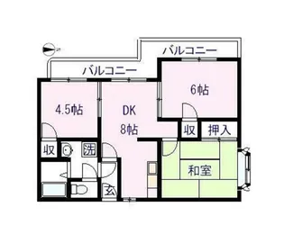 メゾンタカミ【3階】の間取り
