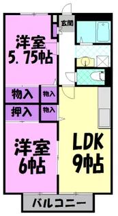 メゾン・パークサイド【2階】の間取り