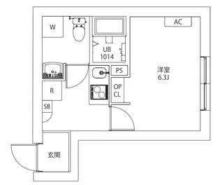 AXIA M-City武蔵小山【2階】の間取り