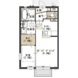 グラン・フィールド II【2階】の間取り