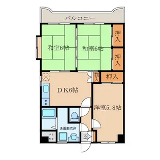 ウエストガーデンヒル A棟【4階】の間取り