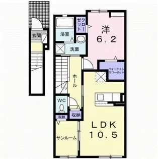 ソル・サリエンテ【2階】の間取り