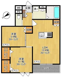 ゲートフロント【2階】の間取り