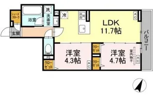 セレスティア上鷺宮II【2階】の間取り