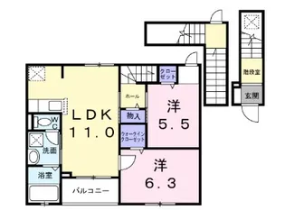 ベラヴィータ【3階】の間取り