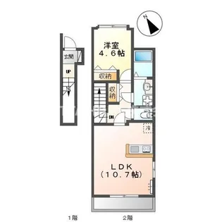 クローバー(Clover)【2階】の間取り