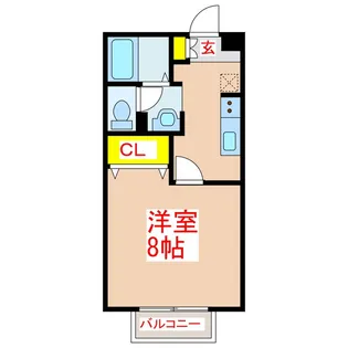 メルベーユ21【1階】の間取り