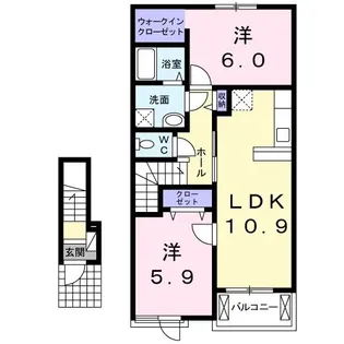 グリーンシトラス【2階】の間取り