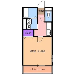 ボヌールハイツ【1階】の間取り