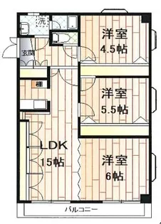 レ・シルフィード【3階】の間取り