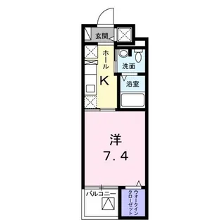 サニーフラット【2階】の間取り