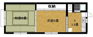 宮本荘【2階】の間取り